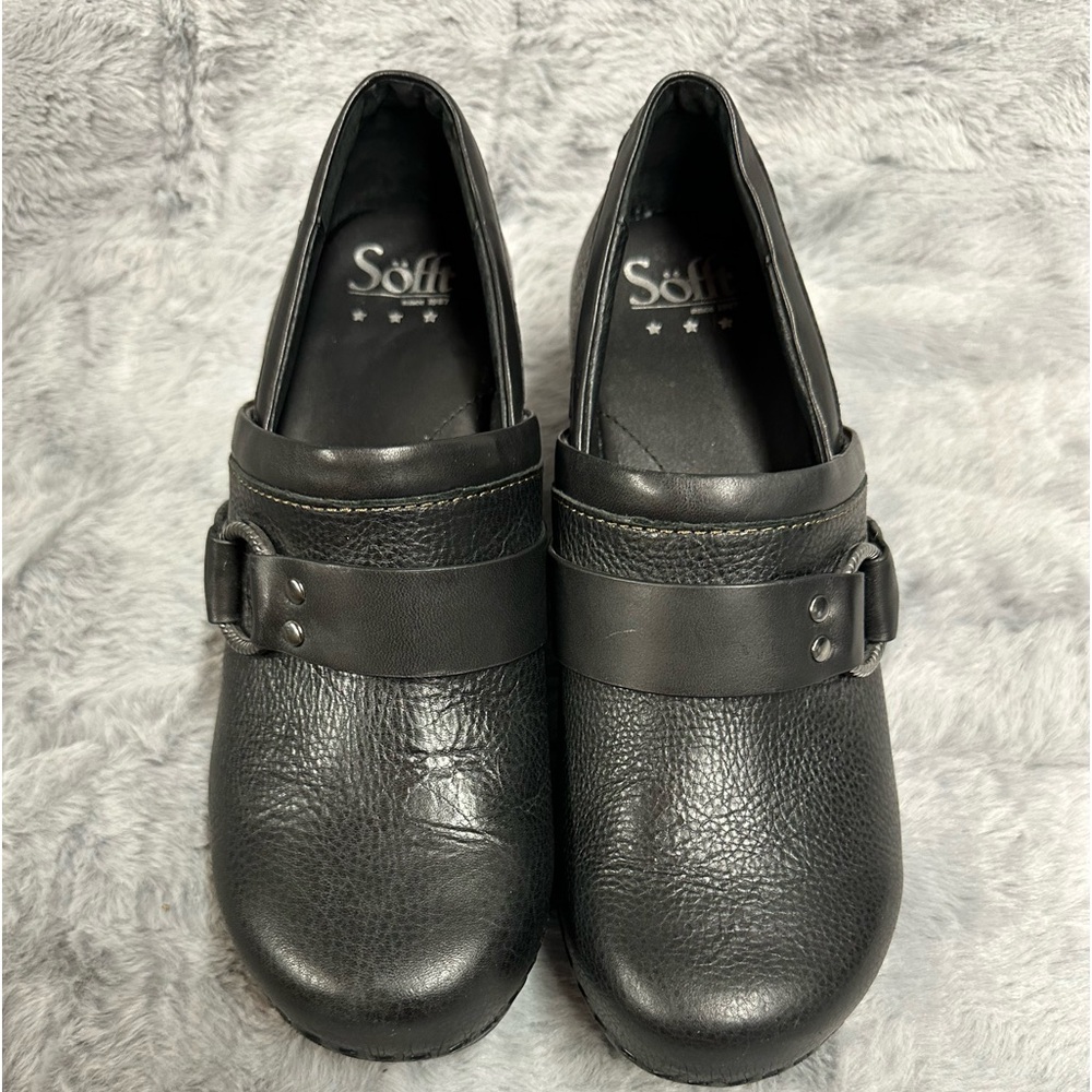 COPY - Sofft - Leather Clogs - Black - Size 8 - Pre-owned Condition